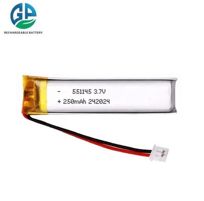 comprar 3.7V Li Polymer Cell 250mAh Batería de Litio de Polímero Con KC 3.7v 551145 250mah Baterías de Litio-Ión de Polímero online manufacture