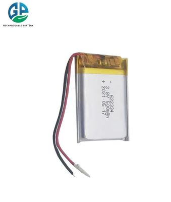 comprar KC CB IEC62133 Batería recargable de litio polímero lipo de 3.8V 500mAh aprobada para dispositivos de belleza online manufacture