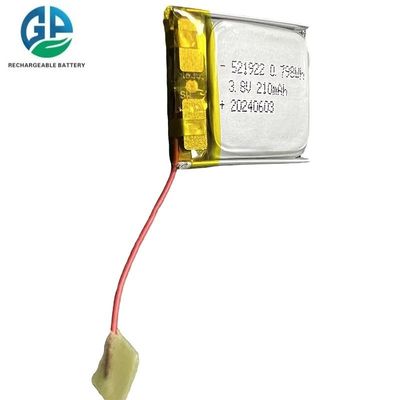 comprar Li Polymer KC Recargable Lipo Batería 3.8v 210mAh 521922 Batería Recargable Lipo Batería Bolsa Celular Capacidad real para Bluetooth online manufacture
