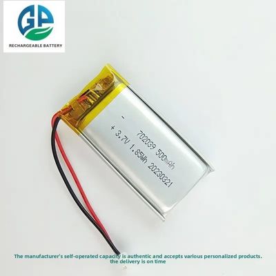comprar Batería Lipo de alta capacidad aprobada por KC 702039 3.7V 500mAh Batería recargable de polímero de litio online manufacture