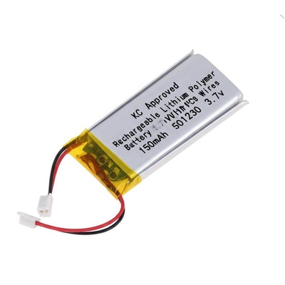 comprar KC aprobó la batería recargable de polímero de litio 3.7V 150mAh con cables de PCB 150mAh 501230 3.7v online manufacture