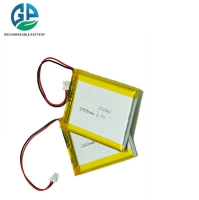 comprar Batería de poliéster de iones de litio de alta calidad ecológica Batería de litio de alta calidad recargable 654860 655060 3.7v 2000mAh online manufacture