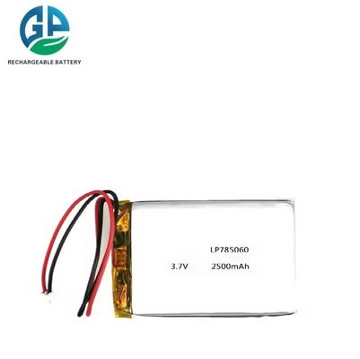 comprar Batería de polímero de litio recargable Lipo de 3.7V 2500mAh aprobada por KC IEC62133 para dispositivos de belleza online manufacture
