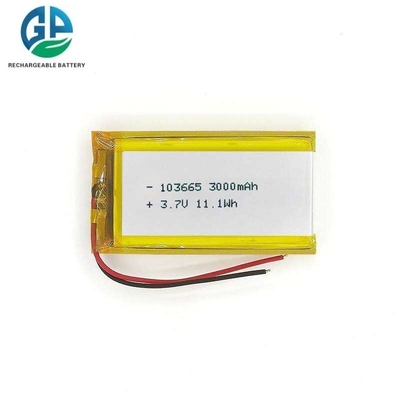 comprar KC aprobado Recargable 3.7V 3000mah Batería de polímero de litio 103665 LiPo Batería recargable para pequeños electrodomésticos - Modelo LP103665 online manufacture