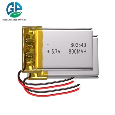 comprar Batería de polímero de litio de 3,7 V, 800 mAh, 802540, batería de polímero de litio 802540, paquete de baterías de polímero de litio, vida útil de 500 ciclos online manufacture