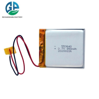 comprar Batería de polímero de iones de litio de alta capacidad de 3,7 V y 850 mAh 553640 Batería Lipo recargable 850 mAh Bolsa de litio Li-Ion Celda de batería de polímero para RC online manufacture