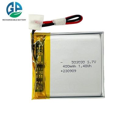comprar High Capacity Li Ion Polymer Battery Pack 503030 400mah Lipo Battery for Smart Watch KC Certificated Lithium Battery 503030 online manufacture