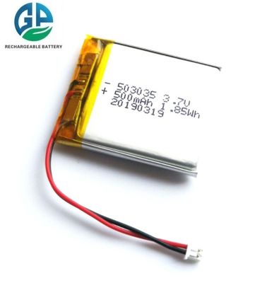 comprar KC Approved 503035 Lipo Battery 3.7V 500mAh Lithium Polymer Rechargeable Battery for Beauty Devices online manufacture