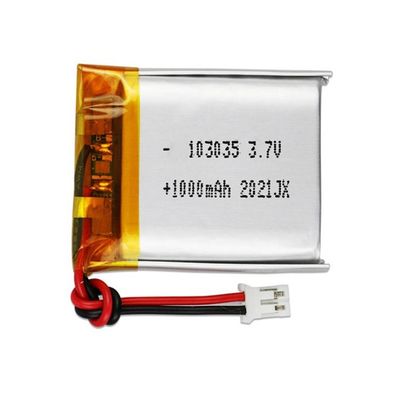comprar KC CE Certified 3.7V 1000mAh Lithium Polymer Battery Pack with 500 Times Cycle Life Rechargeable Lipo Battery online manufacture