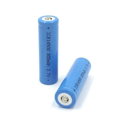 comprar 750mAh 3.7V 14500 Batería recargable de iones de litio con 500 ciclos de vida para luz solar de césped Fabricación en línea
