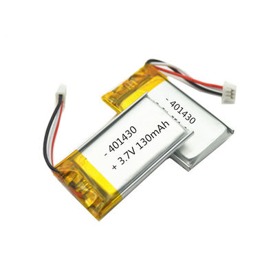buy 401430 batería del polímero de litio de 3.7V 130mAh con vida de ciclo de 500 veces Fabricación en línea