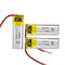 401030 3.7V recargables Li Polymer Battery 80mAh para las tarjetas inteligentes