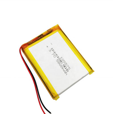 Alta capacidad 3.7V 5800mAh Li Polymer Battery 105575 para el equipamiento médico de 2 alambres