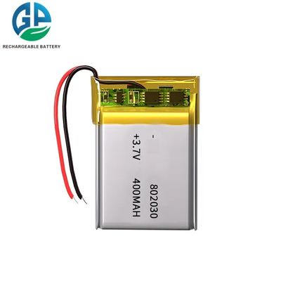3.7v 400mah Batería de Li-Ion Polymer 802030 Recargable