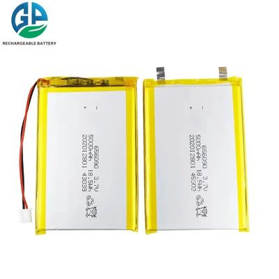 Batería de polímero de litio de alta capacidad, 5000 mAh, 3,7 V, con ciclo de vida de 500 veces para productos digitales