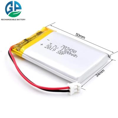 703450 3.7v Batería recargable de Li-ion Polymer con Pcm