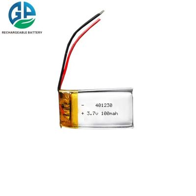 3.7V 100mAh Slim Lipo Batería con 500 veces la vida del ciclo para dispositivos de belleza