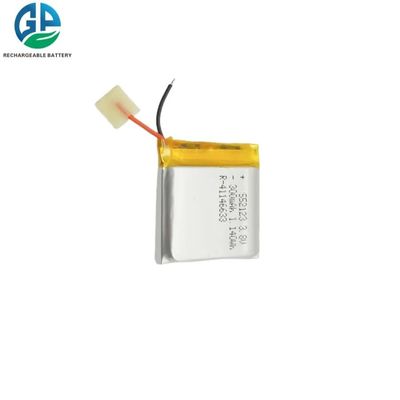 552123 3.7V 300mAh Batería de polímero de litio con 500 veces la vida útil del ciclo para juguetes y electrónica