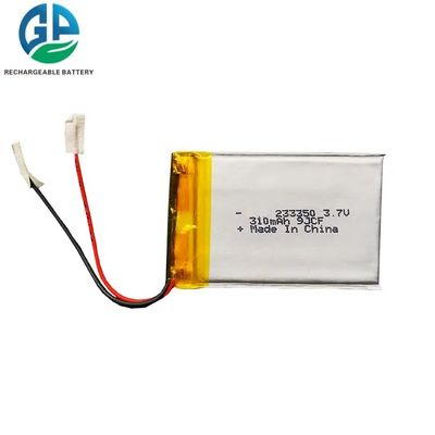 Batería de polímero de litio de 310 mAh y 3,7 V de 2 mm de grosor, paquete de batería Lipo para electrónica de consumo