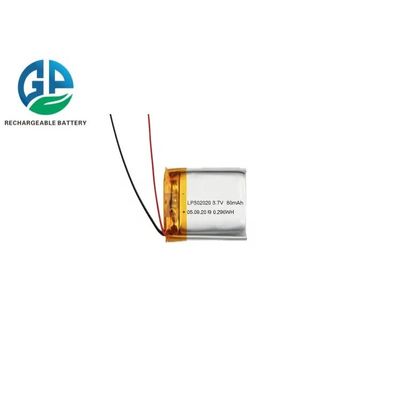 Batería de polímero de litio de 80 mAh 3,7 V 302020 - Batería LiPo compacta para luces LED