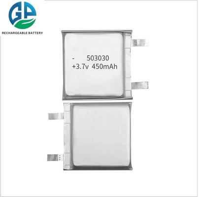 503030 3.7V 450mAh Batería de Polimero de Litio con 500 veces la vida útil del ciclo para dispositivos de belleza