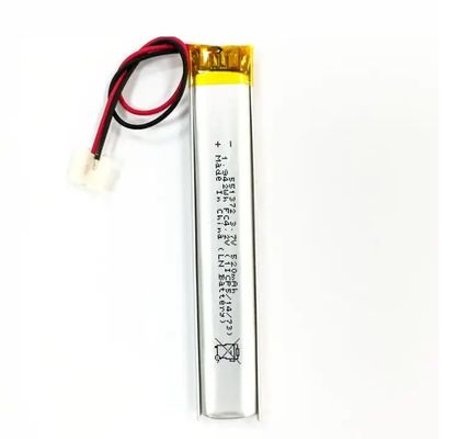 Batería de polímero de litio de 3.7V y 520mAh aprobada por KC para el hogar inteligente y productos digitales