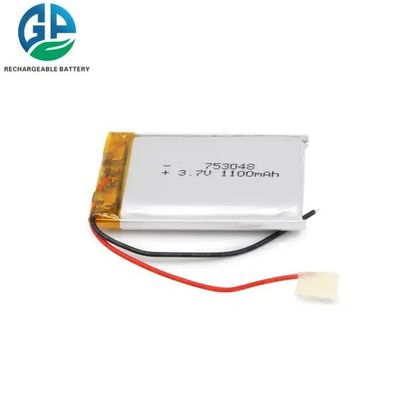 KC IEC62133 Aprobar 753048 3.7V 1100mAh Batería Lipo Batería recargable con Pcb Batería Li-Polymer