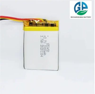 KC Aprobado por la IEC62133 653450 3.7V 1000mAh Litio Ion Li Polímero Batería Pack 500 veces Vida útil del ciclo