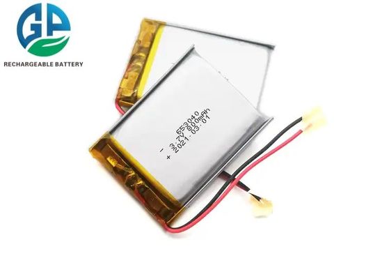 Batería de polímero de litio KC Certified 800mAh 653040 LiPo con vida útil de 500 ciclos