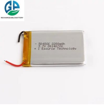 KC CB IEC62133 Aprobado 504866 3.7 V Baterías de Li Polymer 2200mah Batería Lipo recargable