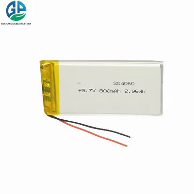 Paquete de batería de polímero de litio de 3,7 V 800 mAh con 500 ciclos de vida útil, aprobado por IEC62133 y KC para dispositivos de belleza