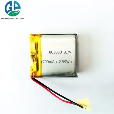KC Li Batería de polímero de alta calidad mayorista 803030 700mAh 800mAh 900mAh Lipo Litio 3.7v Batería recargable
