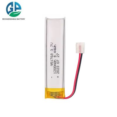 Batería de polímero de litio recargable Lipo de 1200 mAh 3,7 V aprobada por KC
