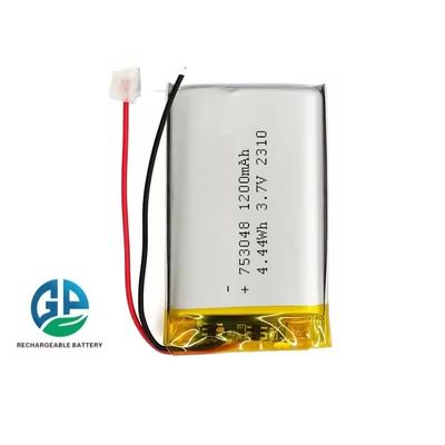 Paquete de batería de polímero de iones de litio KC IEC62133 aprobado 3.7V 1200mAh alta tasa de descarga 30C Max60C