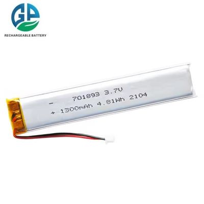 Alta tasa de descarga 1300mAh Batería de Li Polymer con protección contra sobre descarga Batería de litio recargable