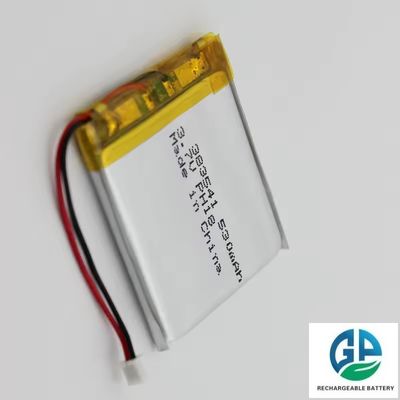 530mAh 3.7V Batería de Polimero de Litio con 500 veces la vida del ciclo Batería LiPo recargable
