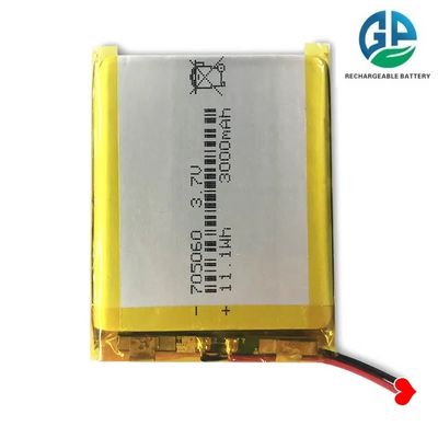 Batería de alta velocidad de descarga 3.7V 3000mah 30C Max60C Batería Lipo recargable 705060 Pilas Células recargables