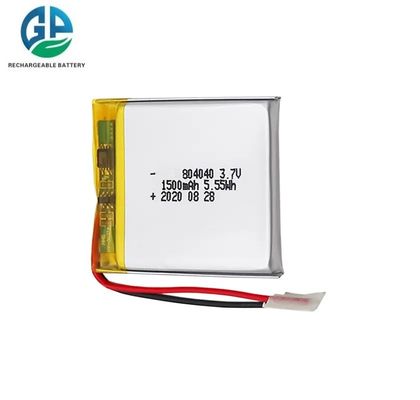 804040 Batería de polímero de litio de 3.7V 1500mAh de alta tasa de descarga recargable