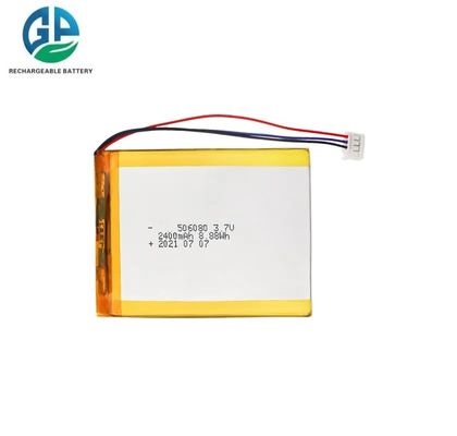 3.7V 2400mAh paquete de batería de polímero de litio con 500 veces la vida del ciclo para dispositivos de belleza y energía móvil