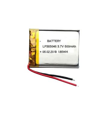 3.7V 500mAh UN38.3 Batería de polímero de litio certificada 303450 Tamaño para productos digitales