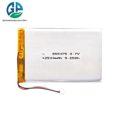 Batería LiPo de alta capacidad 2500mAh 3.7V con 500 veces la vida útil de los dispositivos de belleza