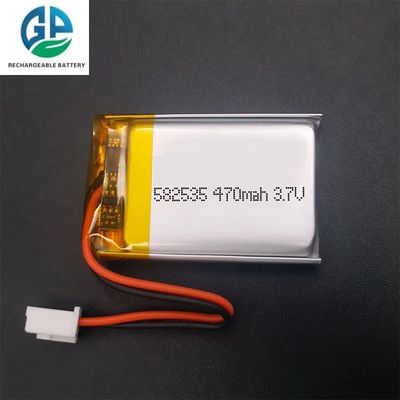 Batería de polímero de iones de li de alta capacidad 582535 Batería de polímero de iones de li 3 7v 480mah 470mah 460mah Batería de polímero de li