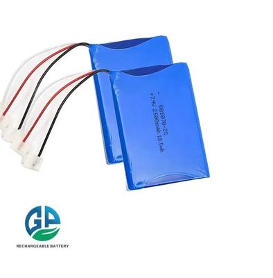 KC UL 605070 7.4V 2500mah Li-Polymer Lipo Li-Ion Batería de paquete dispositivos médicos inteligentes Bolso tamaño 7.4V 2500mah Batería cilíndrica