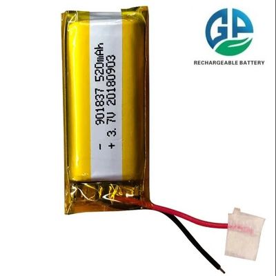 KC Aprobado 3.7V 520mAh Batería de Li Polymer Batería recargable de Litio Polímero