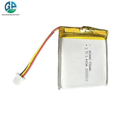 Batería de polímero de litio de alta tasa de descarga de 3.7V y 930mAh, batería recargable de polímero de litio Lipo