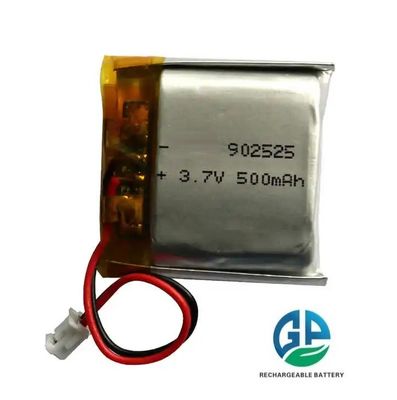 KC CB IEC62133 Aprobada Batería de litio polímero recargable de 3.7v de 500mah 902525 Batería de litio polímero