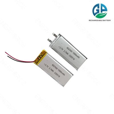 Recargable KC CE 3.7v 1000mah Baterías Lipo Batería de litio polímero 602560 1000mah Batería de litio polímero