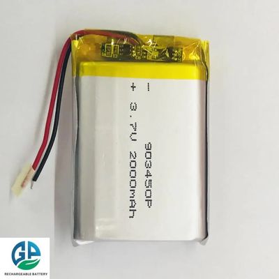 Batería de alta tasa de descarga 30C Max60C recargable 903450 3.7V 2000mah Batería Lipo 3.7V Batería Li-polímero