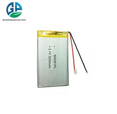 Batería de polímero de litio recargable 655081 3.7V 3200mAh aprobada por KC IEC62133 para drones