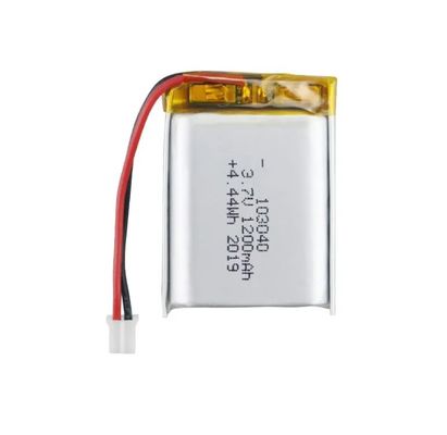 Batería de polímero de litio Lipo de alta tasa de descarga de 1200 mAh aprobada por KC IEC62133